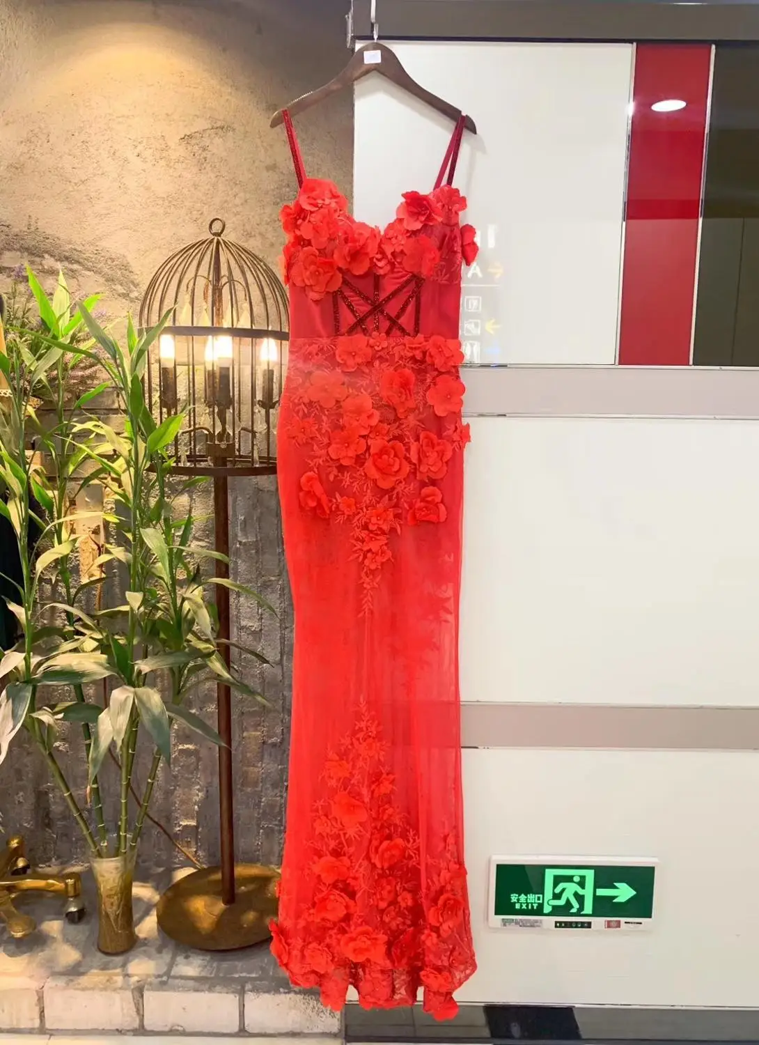 Новое женское Красное Макси элегантное v-образным вырезом Спагетти ремень Vestido знаменитое вечернее облегающее платье платья