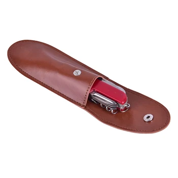 

Fold knife tool holster pouch bag pocket hunt camp outdoor flashlight belt loop case holder leather carry edc multi gear sheath