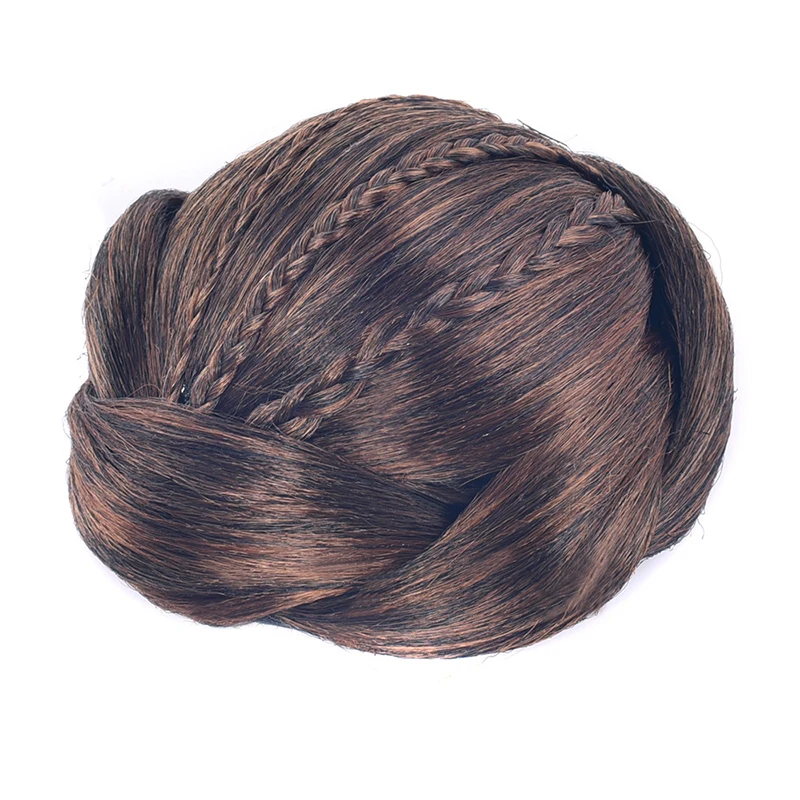 Gres термостойкие синтетические булочки для волос для женщин Updos черный/темно-коричневый/Блонд клип-in Chignons/Puff для женское украшение