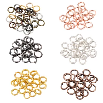 50-200pcs/lot 4 5 6 8 10 mm Jump Rings Split Rings Connectors For Diy Jewelry Finding Making Accessories Wholesale Supplies 1