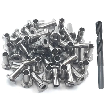 

Stainless Steel Protective Protector Sleeves for 1/8 Inch Deck Cable Railing System, for Wood Posts, DIY Balustrade T316 Marine