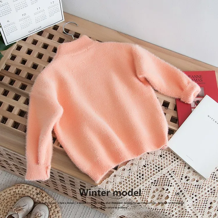 Autumn Winter sweater 2-6 years Baby kid children girls boys cut cotton cat long sweater outwear clothes