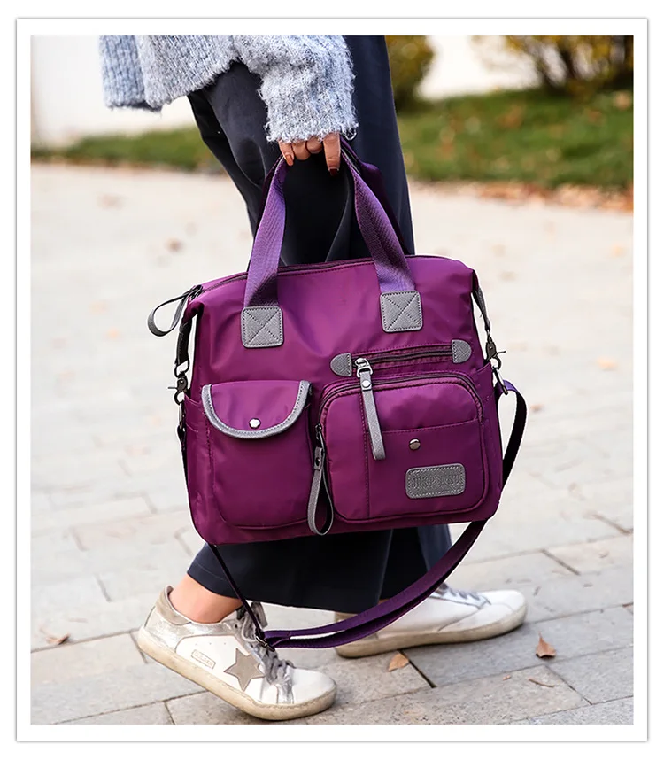 Новинка 2018 года; модная женская сумка для подгузников в европейском и американском стиле; нейлоновая сумка на плечо; сумка для путешествий;