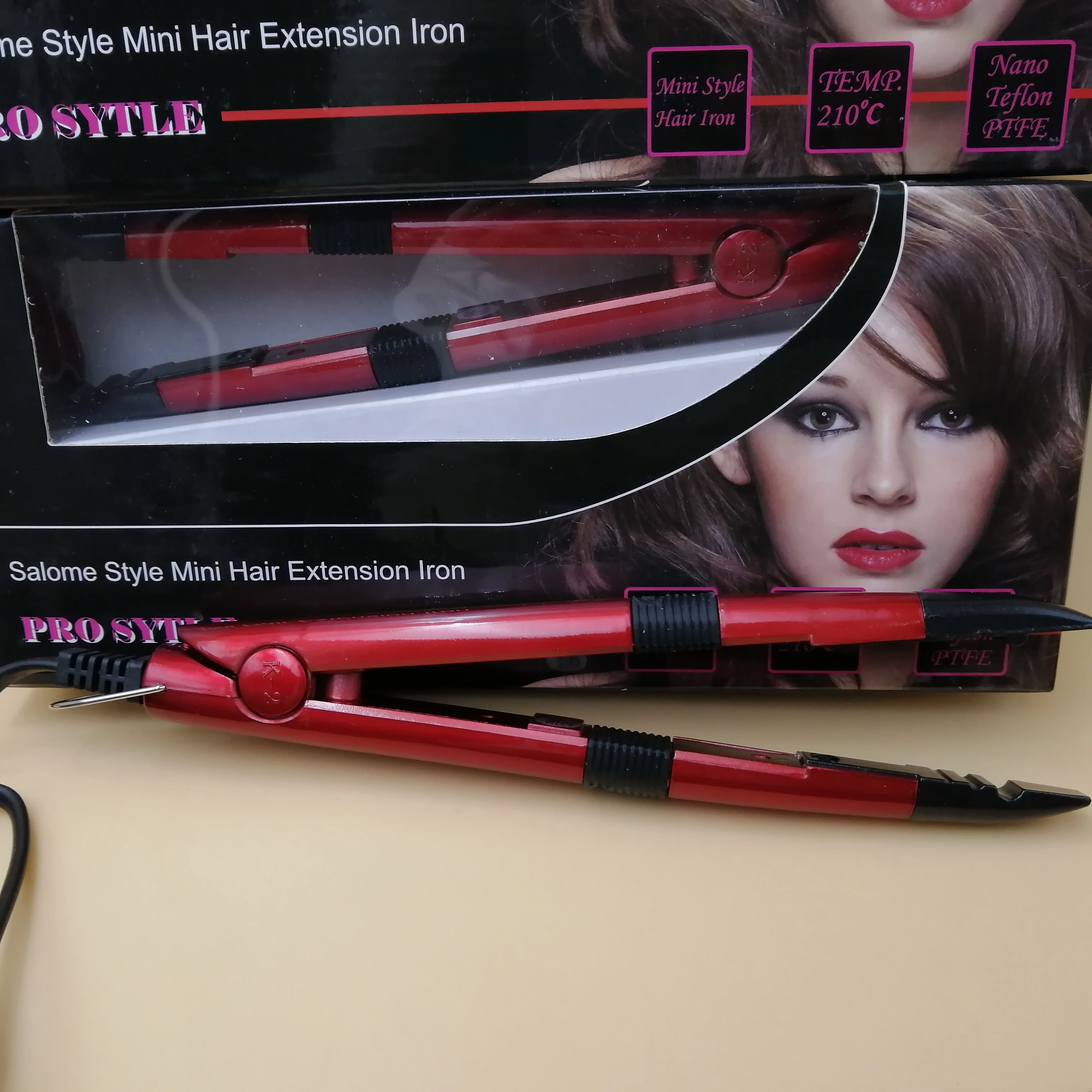 Salome style Heat Keratin Tools Mini mini hair extension iron