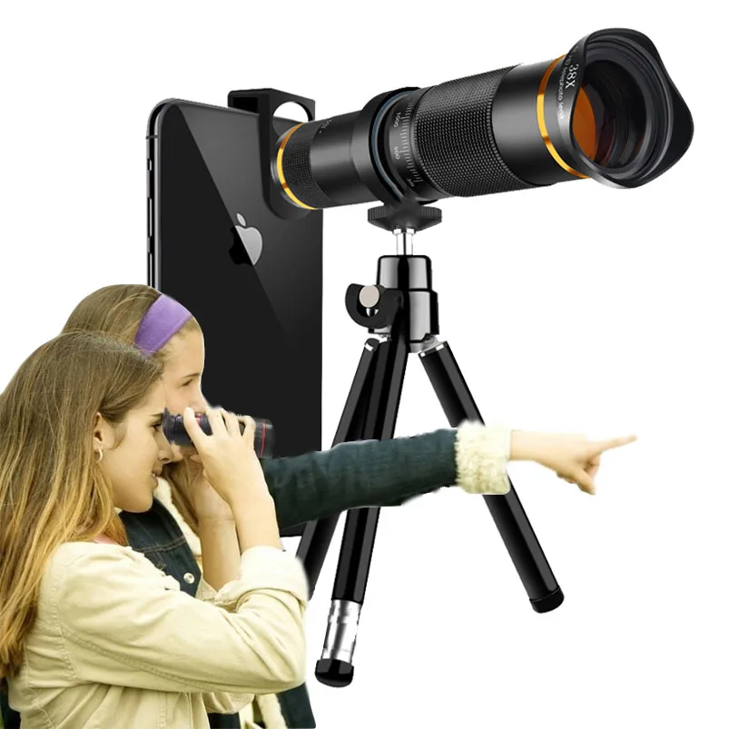 Телескопическая камера с оптическим зумом объектив телескопа 4K HD 38X мобильный