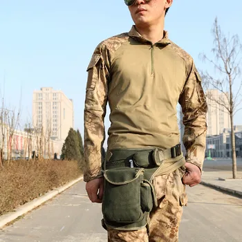 

Men’ s Outdoor Sports Multi-function Leg Bag sport waist bag Large Capacity Pockets solid color male leg bag#0116SMTG