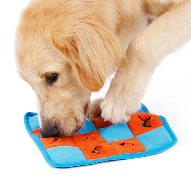 

Washable Pet Dog Chew Toy Training Smell Snuffle Mat Interactive Hide Food Sniffing feeding Pad Anti choke bowl for dogs cats