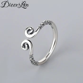 

Boho Vintage 925 Sterling Silver Crown Rings for Women Lover Finger Ring Valentines Day Gifts