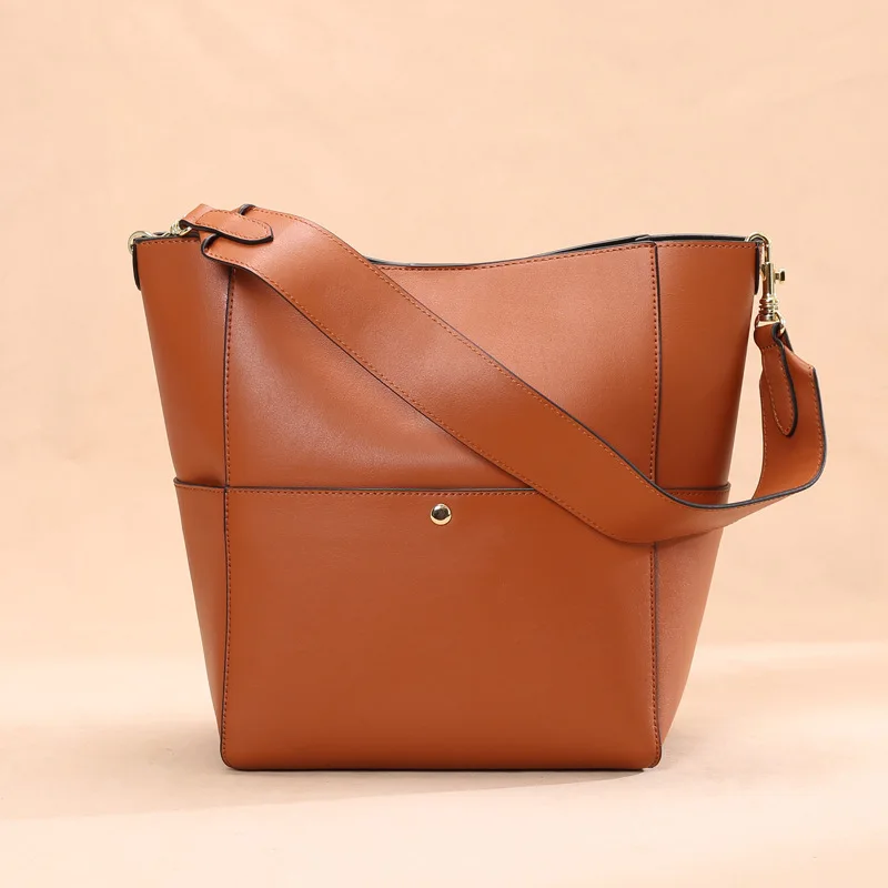 

SENDEFN Woman Handbags Genuine Leather Composite Bag Soft Cowhide Skin Female Shoulder Crossbody High Quality Natural Messenger