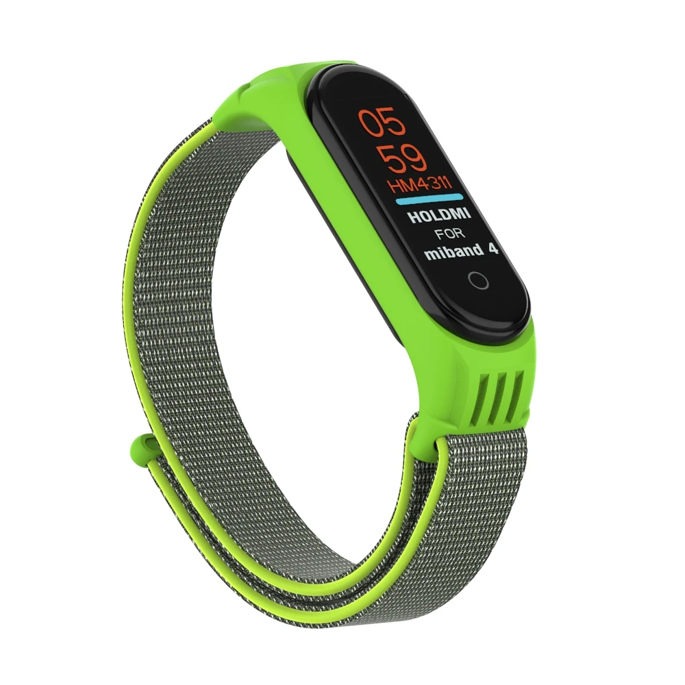 Нейлоновый браслет на запястье для mi Band 3 плетеные ремешки для Xiaomi mi Band 4 сменный Браслет - Цвет: Color 15