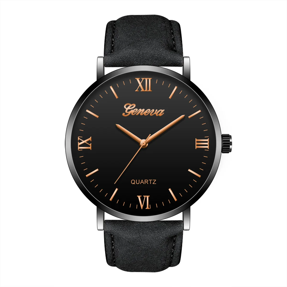

New Products Geneva Three Roman Numerals Simple Fashion Quartz Belt Watch
