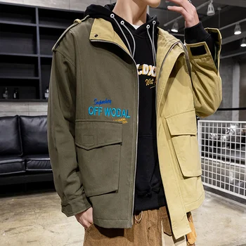 

New 2020 Spring Autumn Jackets Bigger Pocket Men Classic Solid Casual Fashion Jacket Plus Asian Size M-5XL