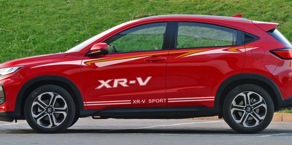 2 шт. наклейки для Honda XR-V Авто Виниловая пленка наклейки персонализированные DIY Спортивные стильные креативные автомобильные аксессуары