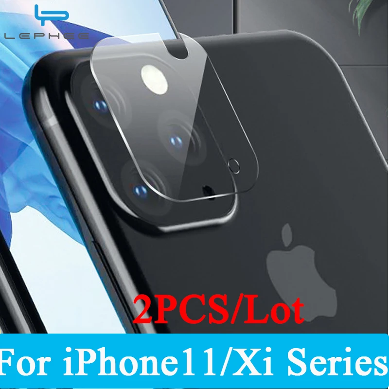 

2pcs Lens Camera Protector On For iPhone 11 Pro Max 2019 Tempered Glass For iPhone XR XS MAX X 10 Screen Protector Full Film