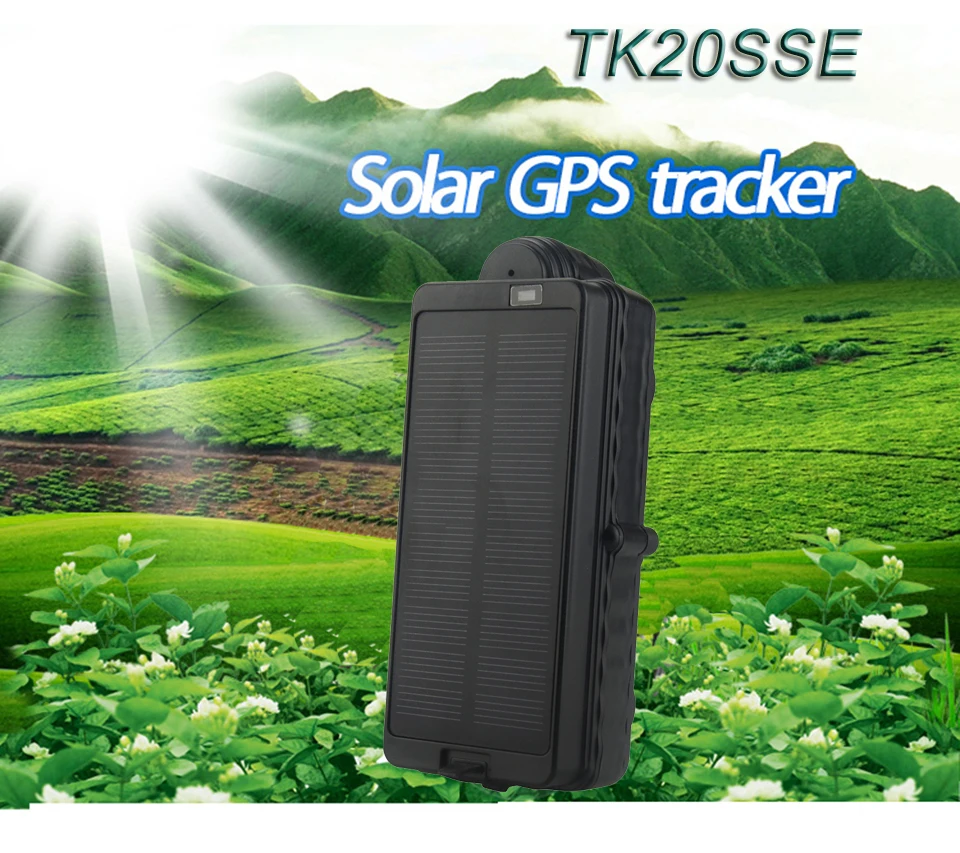 Солнечный автомобиль TK20SSE gps трекер 20000 мАч водонепроницаемый датчик обнаружения