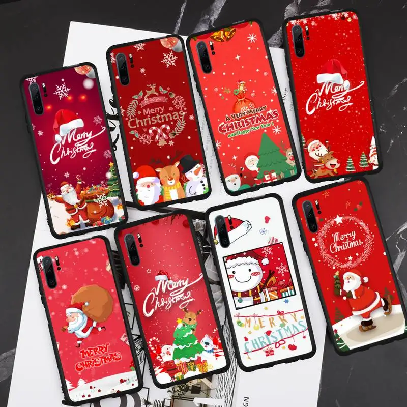 

Cute cartoon merry christmas elk deer Phone Case For Huawei Honor view 7a5.45inch 7c5.7inch 8x 8a 8c 9 9x 10 20 10i 20i lite pro