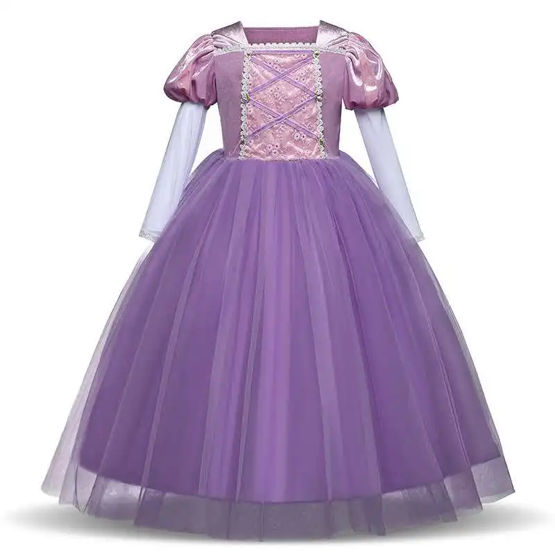 Cosplay Aisha Queen Dress Cinderella Fantasy Child Sleeping Beauty Princess Rapunzel Belle Dress Girl Party Costume