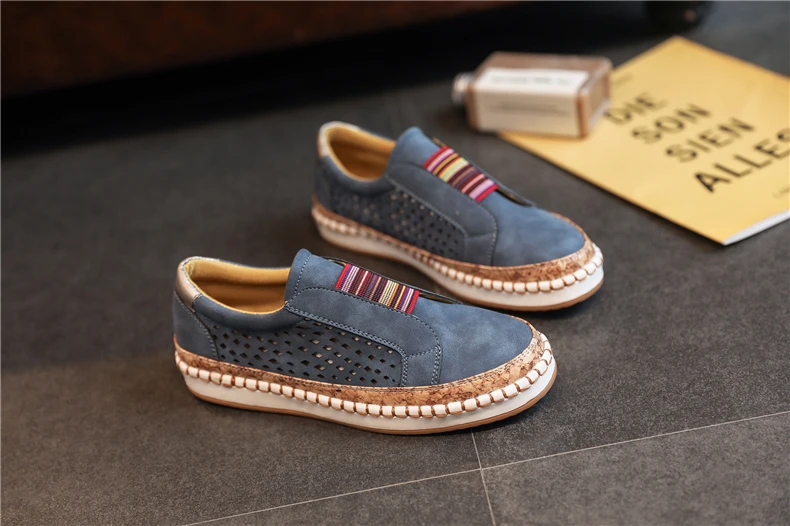 Casual Ladies Espadrilles Comfortable Flats Shoes Yokest