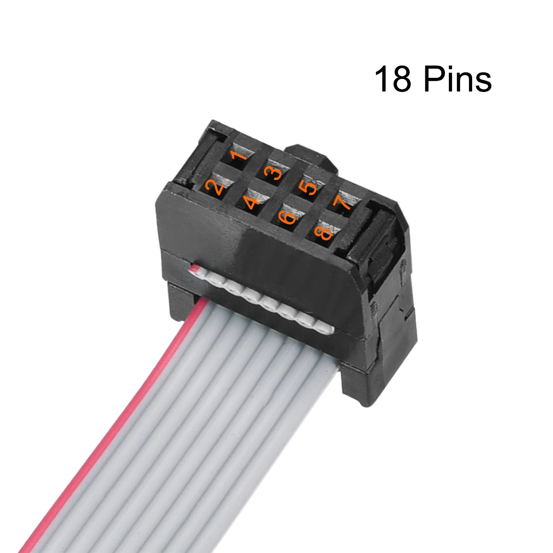 uxcell IDC Wire Flat Ribbon Cable FC/FC Connector A-type 50 Pins 18Pin