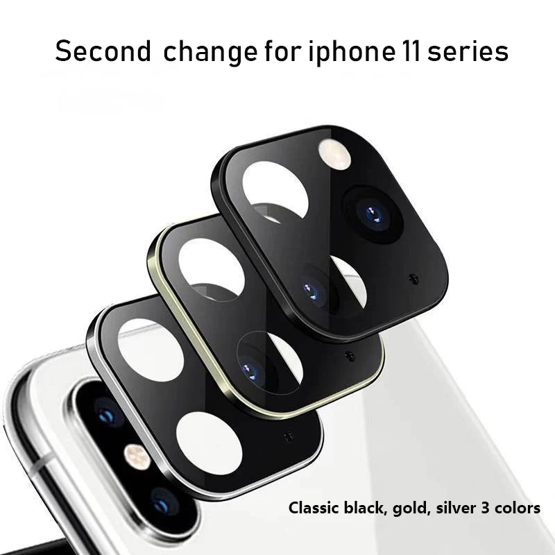 Подходит для Iphone XR X Xs Max Второе изменение 11 Pro Max 11pro наклейка на рассеиватель Модифицированная крышка камеры протектор из титанового сплава