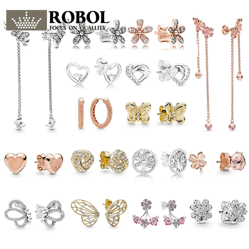PDB ED 21 RLLEN 925 пробы Серебряное новое кольцо DIY ювелирное модное элегантное женское кольцо с оригинальным логотипом