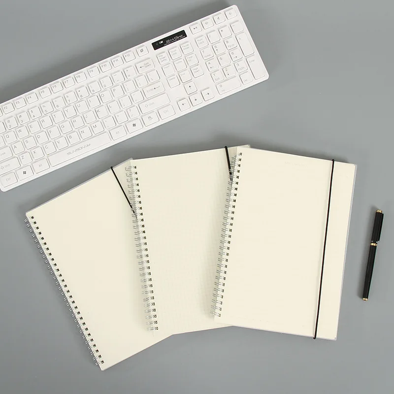 Прозрачный Arenaceous Pp Coil notebook A5/B5 рабочий блокнот карманный блокнот бандаж тканевая Катушка ноутбук настраиваемый оптом