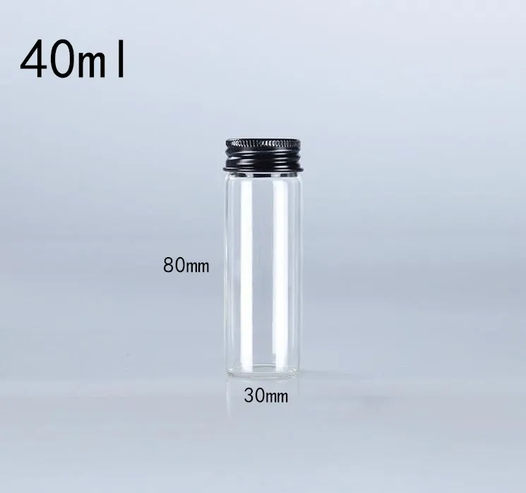 10pcs 15-110ml Small Glass Bottle With Cap Kitchen Glass Canister Snack Sugar Storage Container Jar Bottle Kitchen Accessories 4