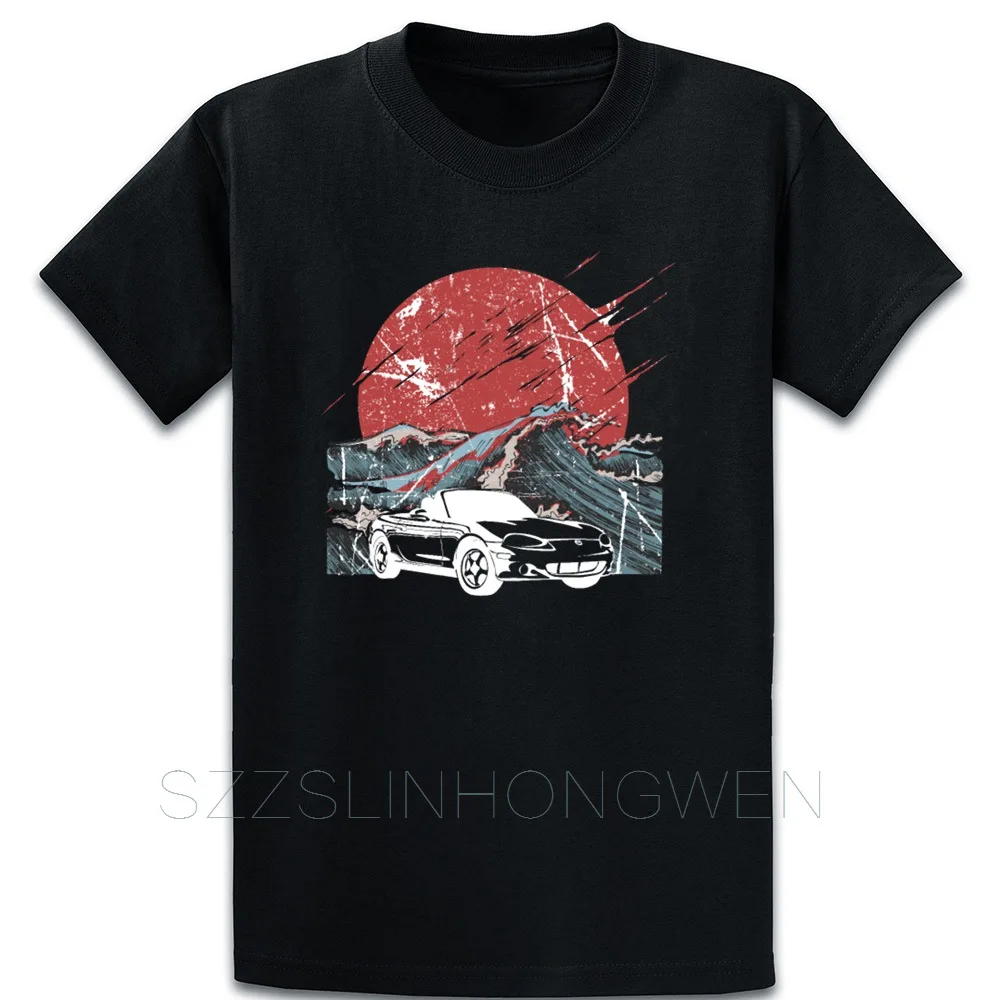 

Miata Mx5 Old School Car Gift T Shirt Anti-Wrinkle Natural Spring Funny Round Neck Clothes Design Cotton Shirt