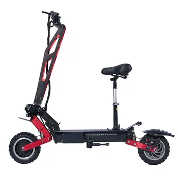 

Janobike Upgraded Version 11 inch C-Type Off-Road 60V 5600W 26AH Dual Drive Front and Rear Oil Brakes Foldable Scooter