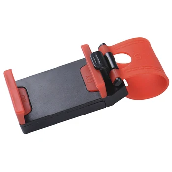

Pack of 2 Car Steering Wheel Phone Bracket Bike Handlebar Phone Holder Clip TD326