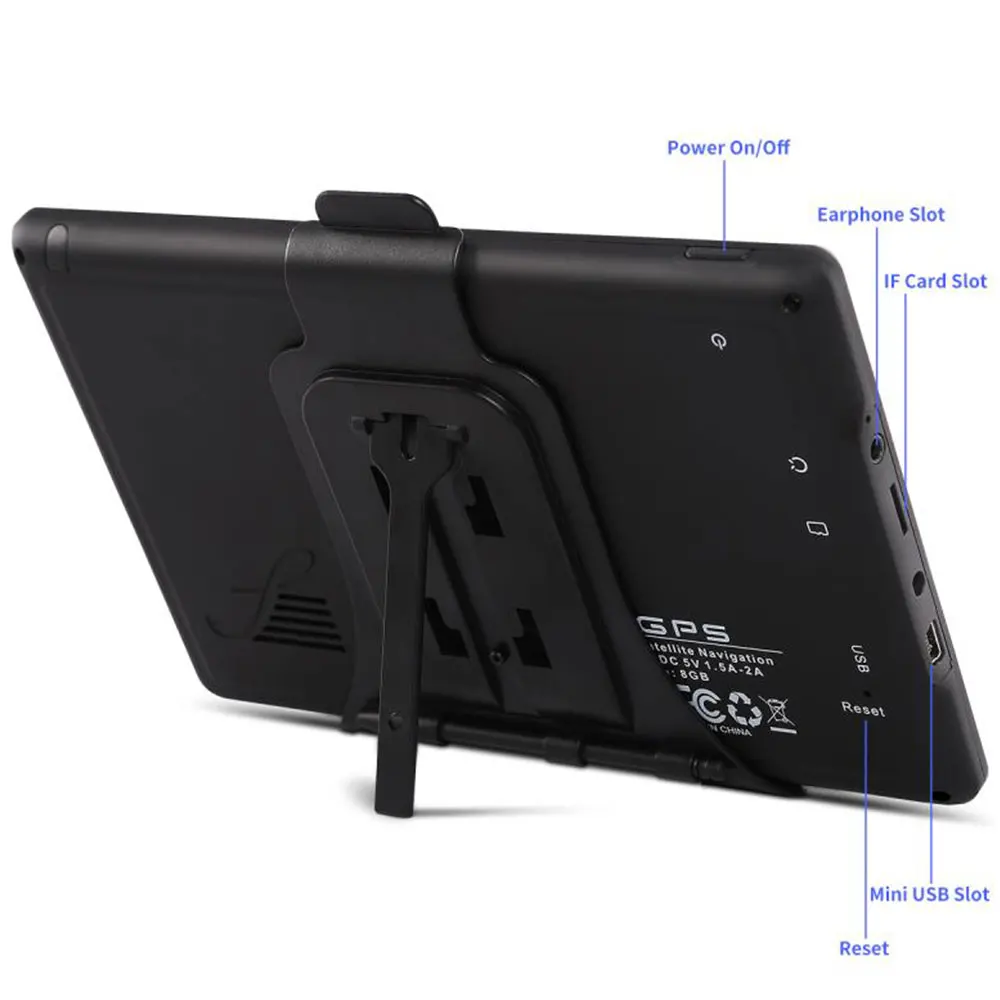  Vehemo ABS GPS Navigation Auto HD GPS Navigator Fahrer Warnt Lebensdauer für Turn-By-Turn GPS Navig