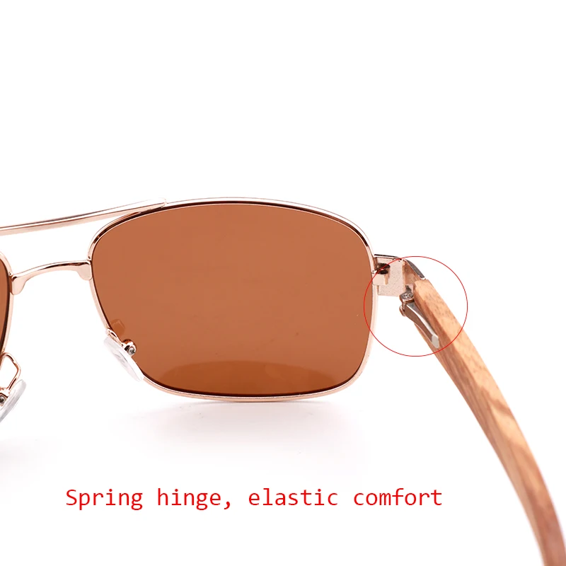 Оригинальные новые модные ретро деревянные солнцезащитные очки с металлической рамкой мужские брендовые дизайнерские солнцезащитные очки женские поляризованные очки для вождения UV400
