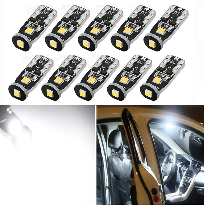10 шт. T10 светодиодный W5W светильник для BMW 3 5 7 серии E32 E90 E34 E36 E38 E39 E46 E53 E60 E65 E66 194 168