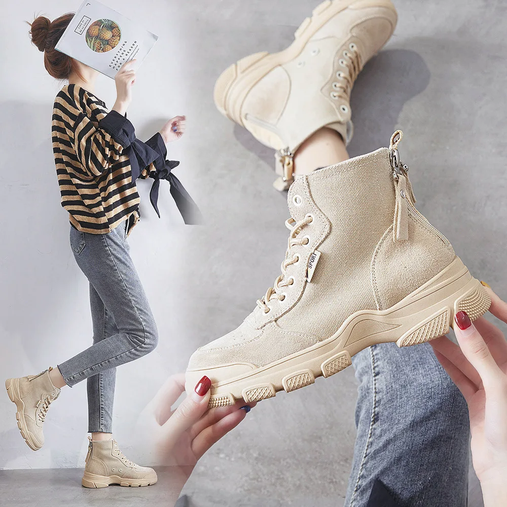 

Martin Boots and Girls 2019 New Kind of Korean Canvas Martin Boots with Female Thin Breathable Boots and Children's Shoes