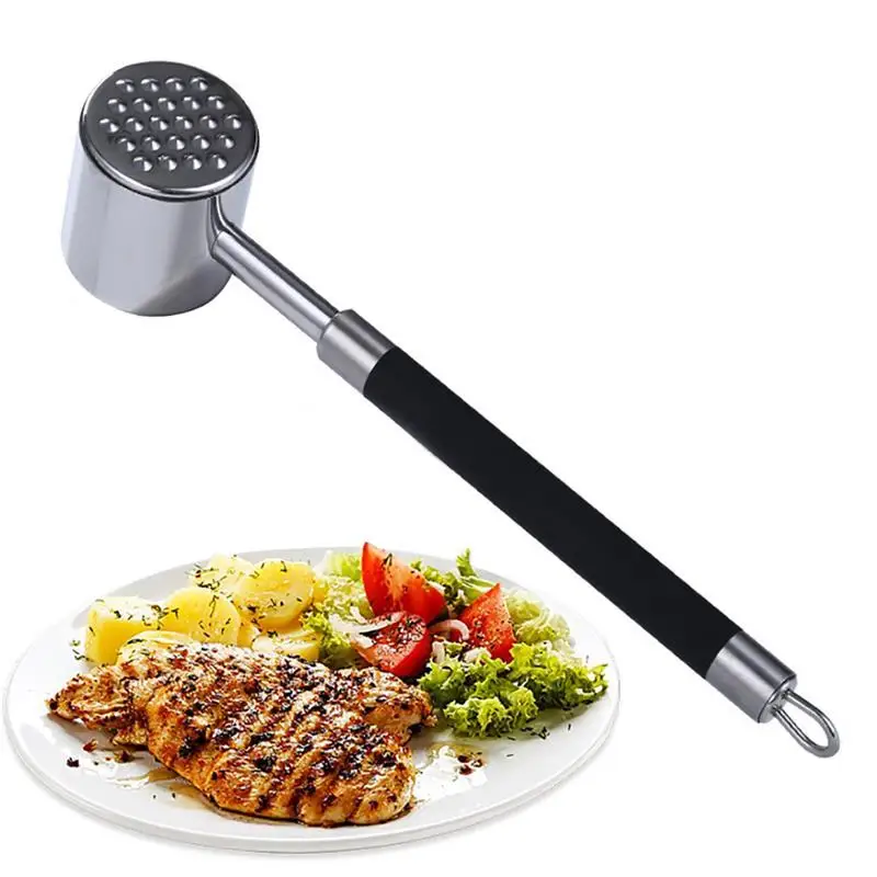 1 шт., легированные размягчители для мяса, молоток, двухсторонние отбойники для стейка, свинины, кухонные инструменты, товары для дома