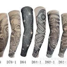 Нарукавник с татуировкой в настоящее время доступен оптом солнцестойкий УФ-защита открытый езда музыкальный фестиваль Рыбалка татуировки рукава