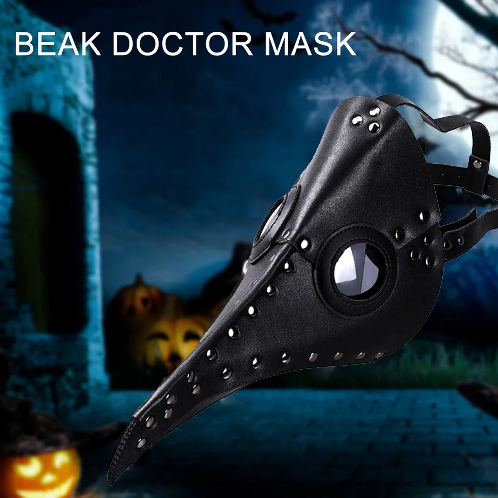 Новая кожаная Готическая чумной доктор Маска Птицы длинный нос клюв Косплей маска Хэллоуин маска для маскарада Вечерние