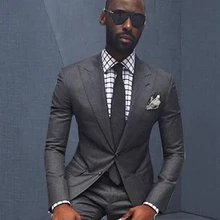 Костюм жениха смокинг жениха Мужские свадебные платья мужской пиджак блейзер Выпускной ужин 2 шт. костюм(пиджак+ брюки+ галстук