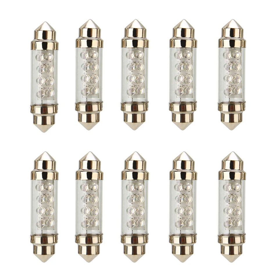 

10x2021 новые светодиодные фары ближнего света C5W 31 мм 36 мм/39 мм/41 мм Cob Стекло интерьера автомобиля светильник автомобильный фестонный лампа автомобиля Купол читать двери лампы 12V белого цвета