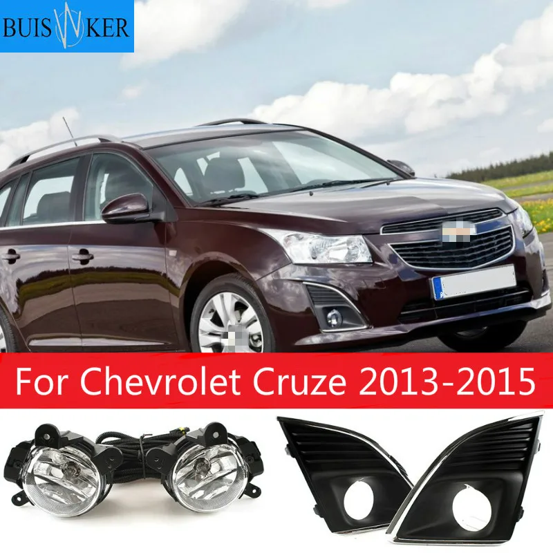

Автомобильная 12В противотуманная фара в сборе для Chevrolet Cruze 2013-2015 с туман светильник крышки и провода реле переключатель кнопка