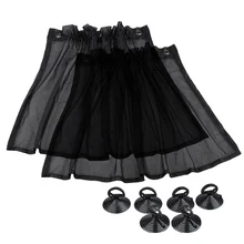 2 шт. Авто занавес козырек от солнца на боковое окно 43*32 см лобовое стекло Солнцезащитный козырек черная сетка занавес УФ Защита от теплового блока