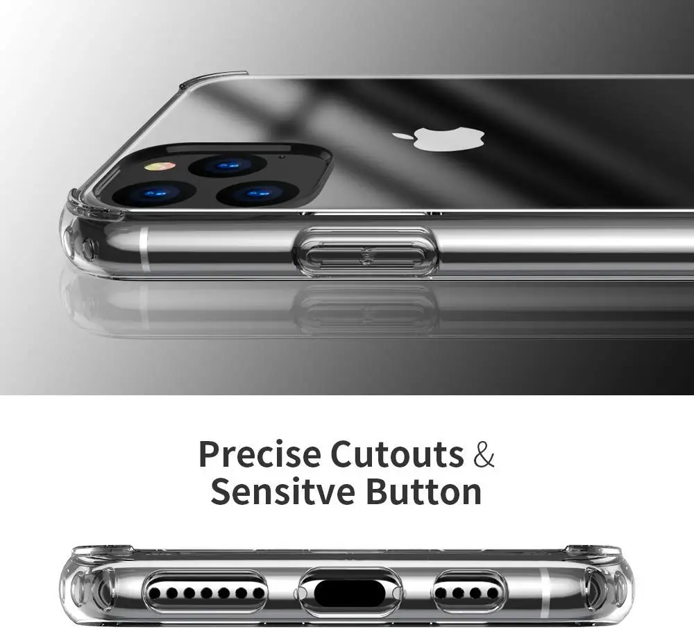 Arvin Case for iPhone 11 Pro Max Case Clear Shockproof Hard PC Soft TPU Ultra thin 4