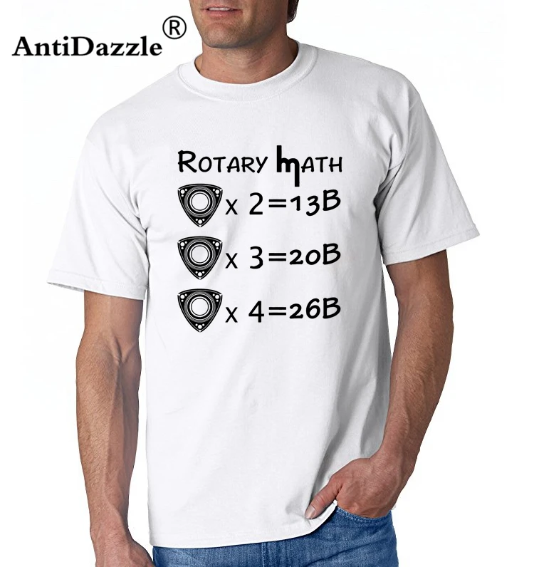 Antidazzle designer t shirt Men Rotary Math - Rx7 Tshirt Wankel Engine- Men- Black T-Shirt Rx8 Tee Shirt | Мужская одежда