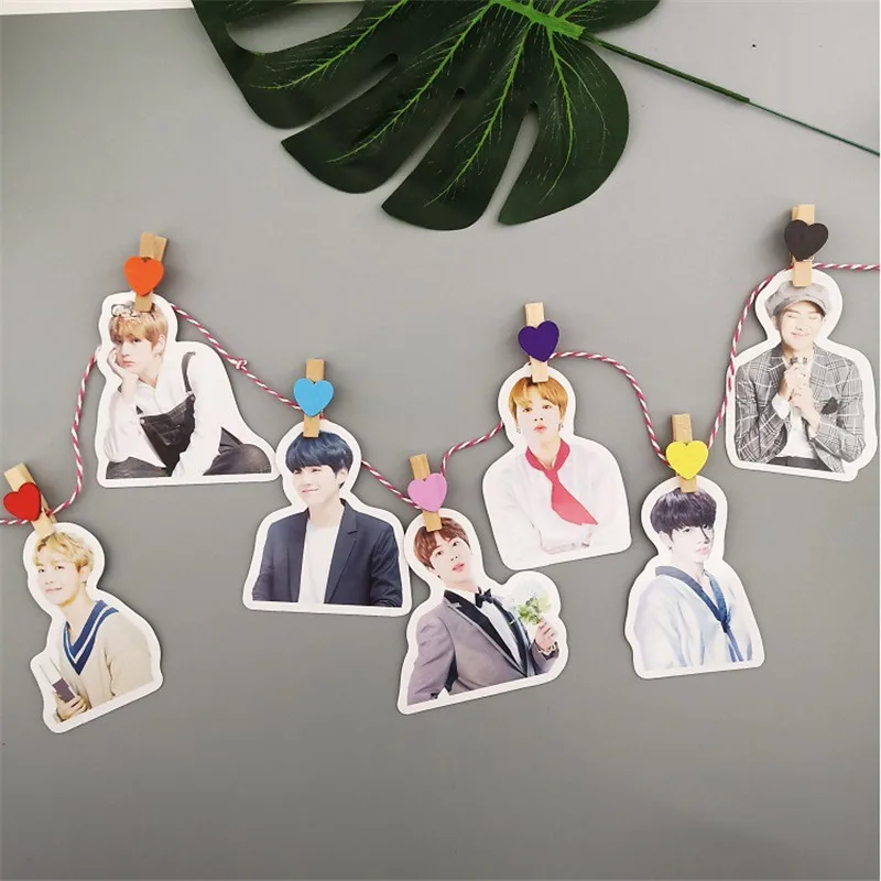 Kpop наклейка подвесной декор с флагами Bangtan Boys Kpop наклейка s пакет Festa Boy с Luv JIMIN J-HOPE RM JUNGKOOK