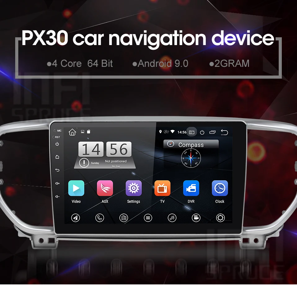 Cheap android 9.0 car dvd for KIA KX5 2018 2019 with car radio car stereo multimedia player navigation media player gps navigation 0