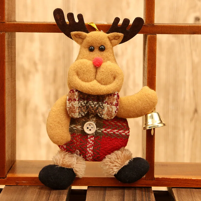 Новинка года, новогодние украшения, кукла Санта Клауса, снеговика, Navidad, рождественские украшения для дома, Natal Noel Natal Gfits - Цвет: style5-51-elk