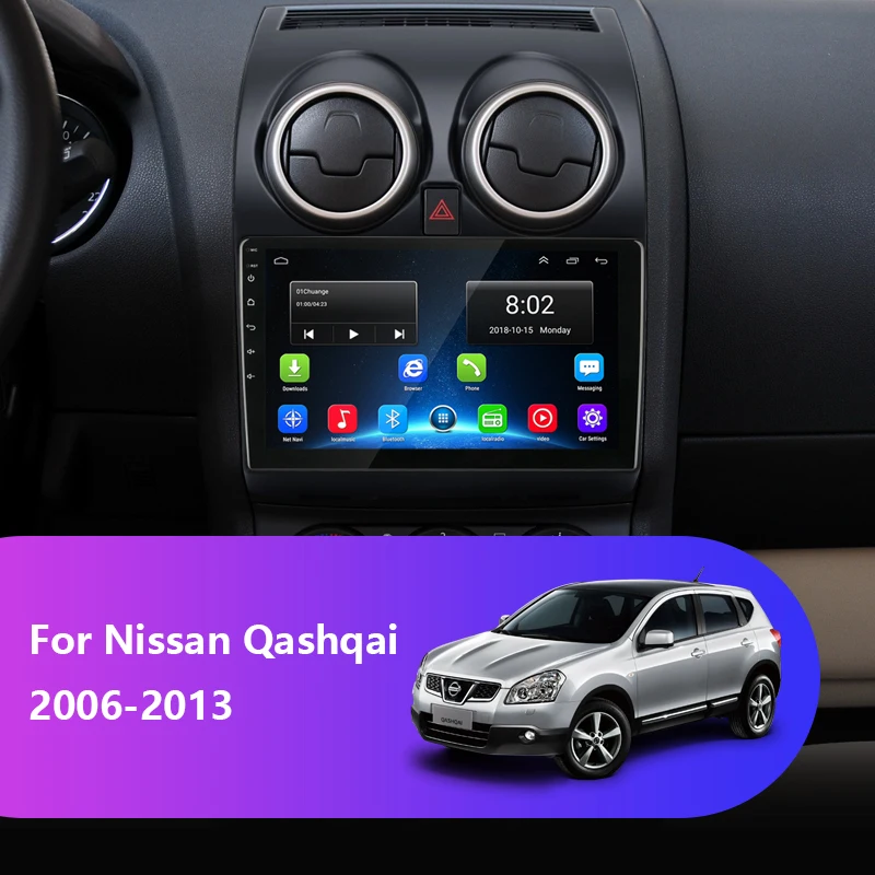 9" 2 Din 2G+32G Android Car Radio GPS Navigation Auto Audio Stereo Player for Nissan Qashqai 2006-2013 FM/AM RDS Head Unit