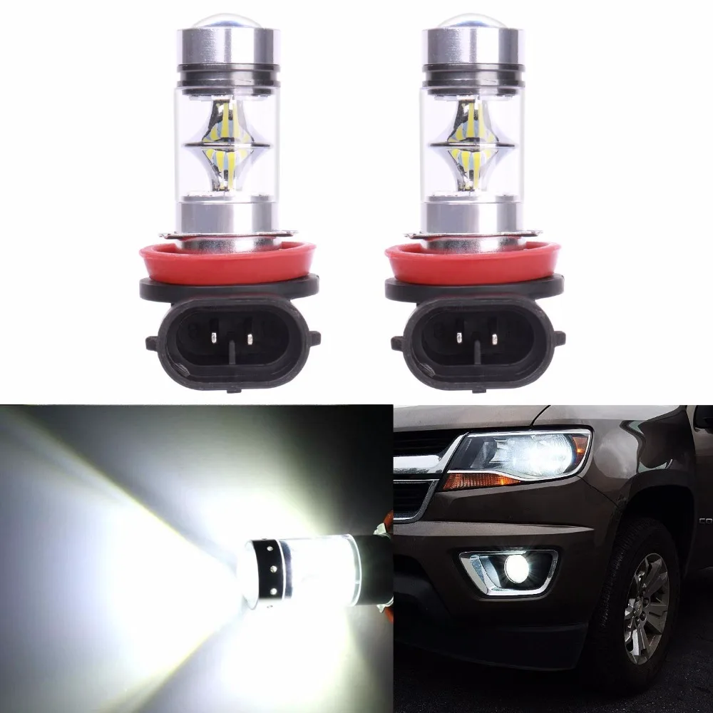 2X H8 H11 9005 HB3 9006 HB4 H10 H16JP светодиод cree автомобиль фары туман белые CANBUS Ошибка
