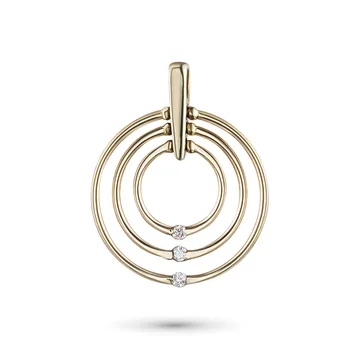 

Pendant made of yellow gold with diamond e0301pd09181100