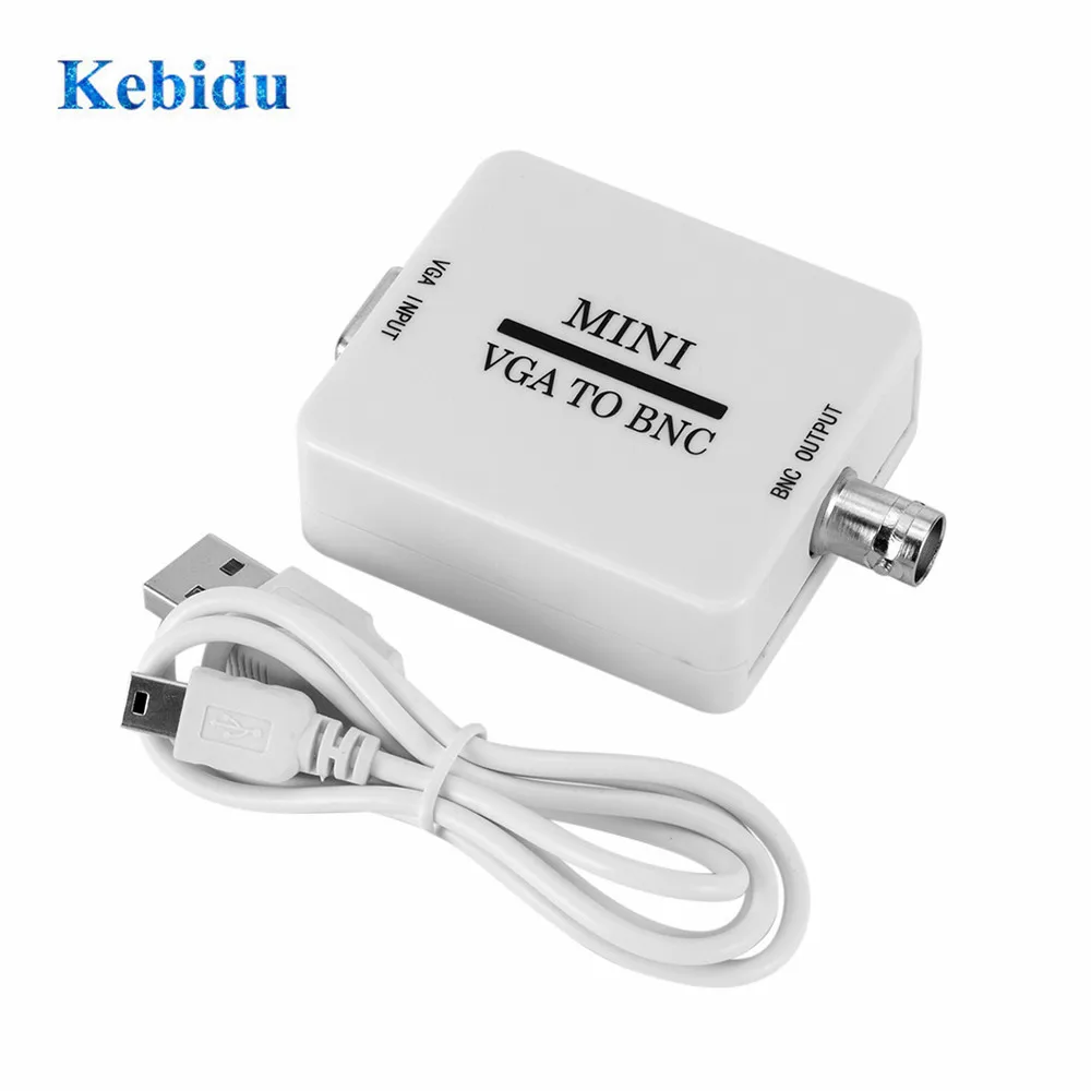 KEBIDU цифровой коммутатор Конвертор коробка HD VGA к адаптер BNC конвертор для HDTV монитора BNC к VGA видео конвертер коробка композитный